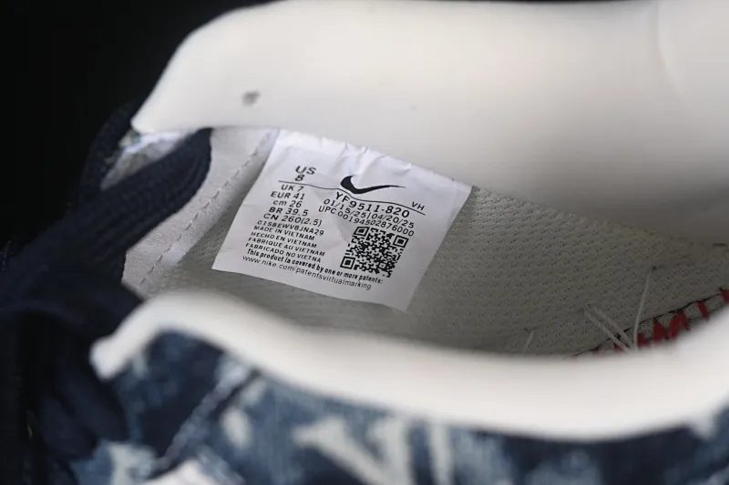 All categories Nk Air Force 1 Air Force series Nk Air Force 1 Low Air Force low-top Nike Air Force 1'07 Low LV joint white ink blue Air Force 1 low-top casual sneakers YF9511-820